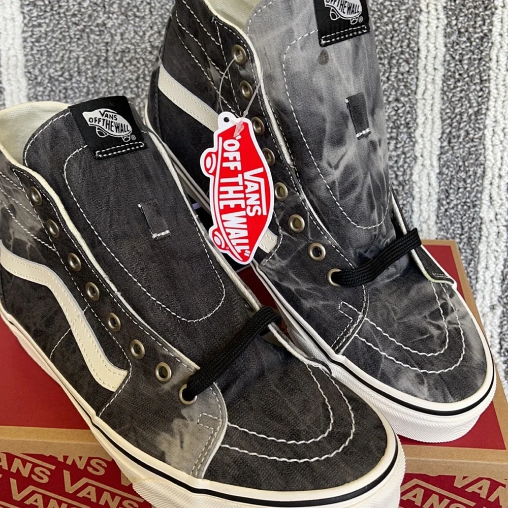 Vans “ Sk8-Hi Tapered Denim Destroy Black Marshmallow MENS